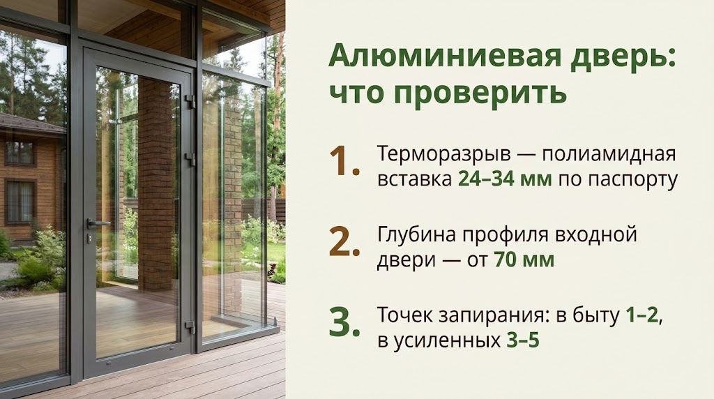 Алюминиевая дверь: что проверить