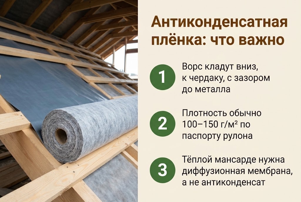 Антиконденсатная плёнка: что важно