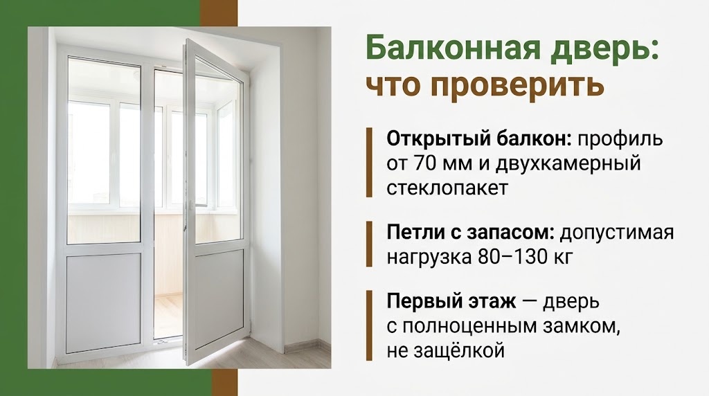 Балконная дверь: что проверить