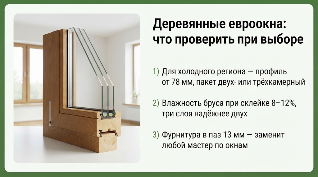 Деревянные евроокна: что проверить при выборе