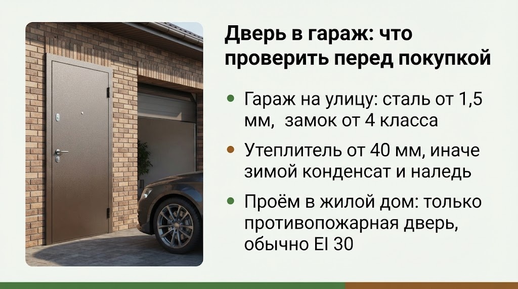 Дверь в гараж: что проверить перед покупкой