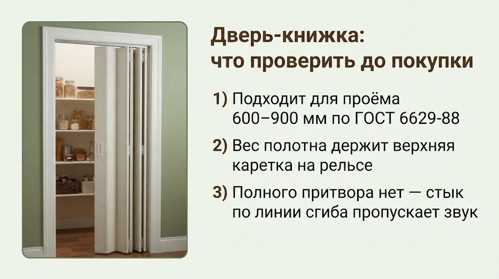 Дверь-книжка: что проверить до покупки