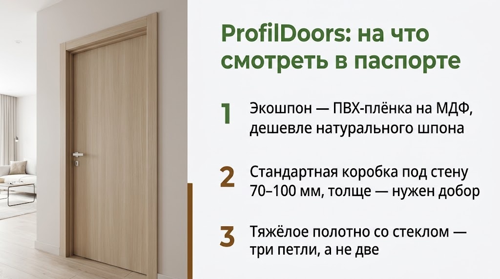 ProfilDoors: на что смотреть в паспорте