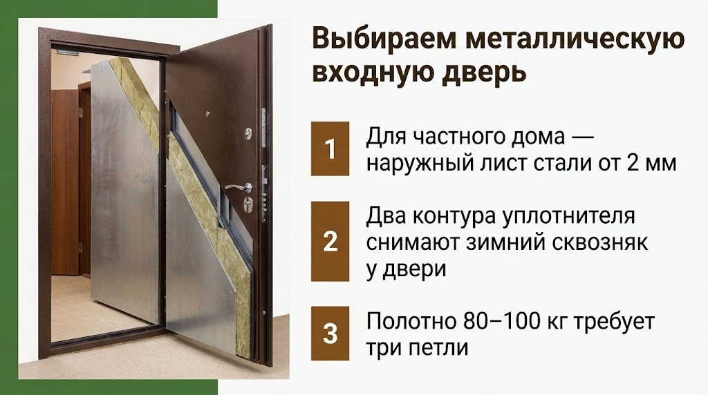 Выбираем металлическую входную дверь