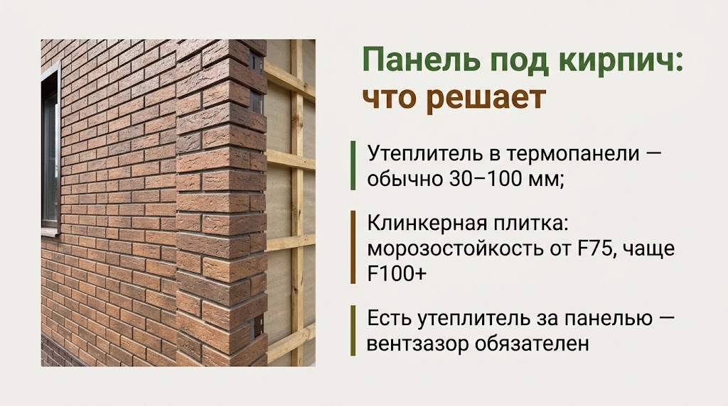 Панель под кирпич: что решает