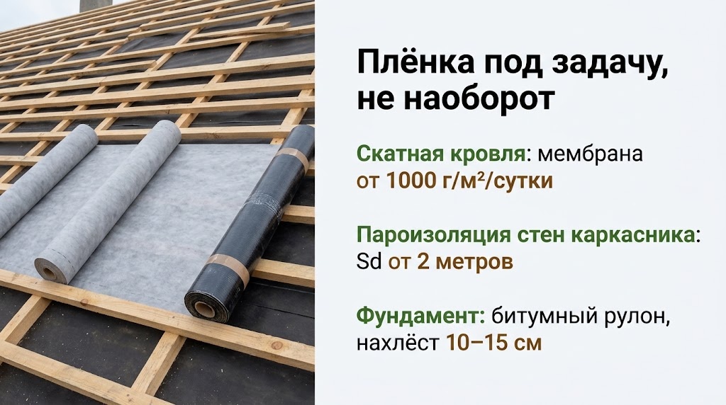 Плёнка под задачу, не наоборот