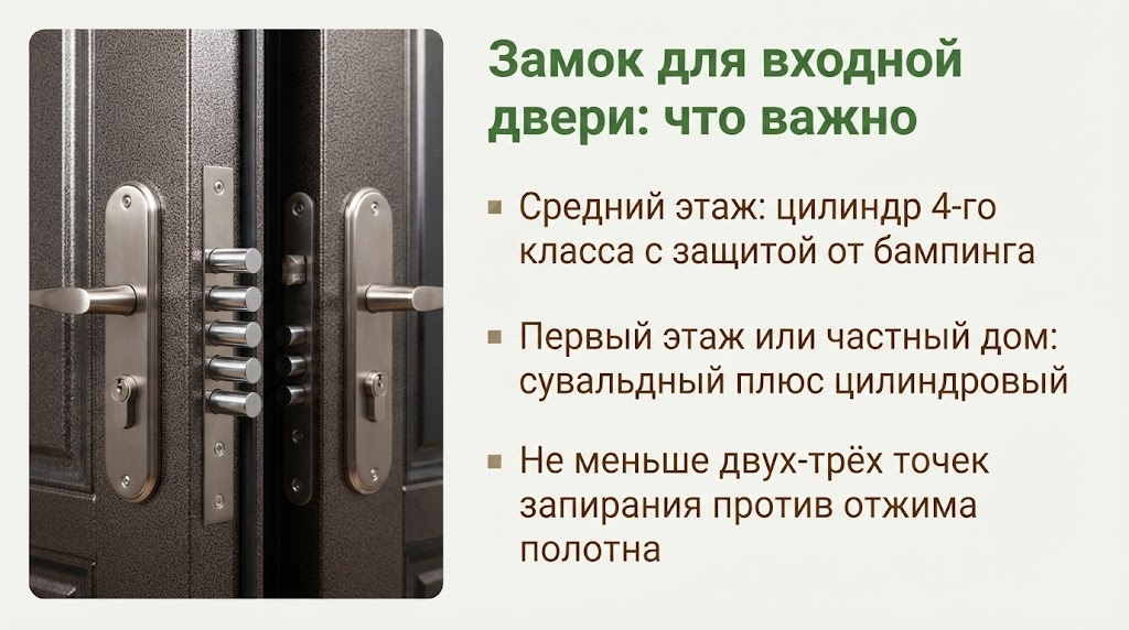 Какой замок ставить на входную дверь