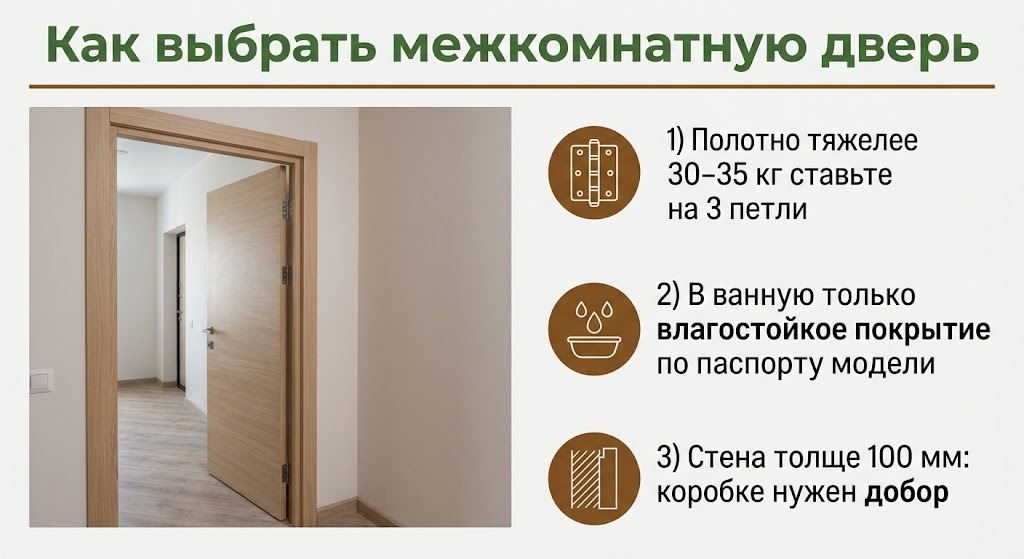 Как выбрать межкомнатную дверь