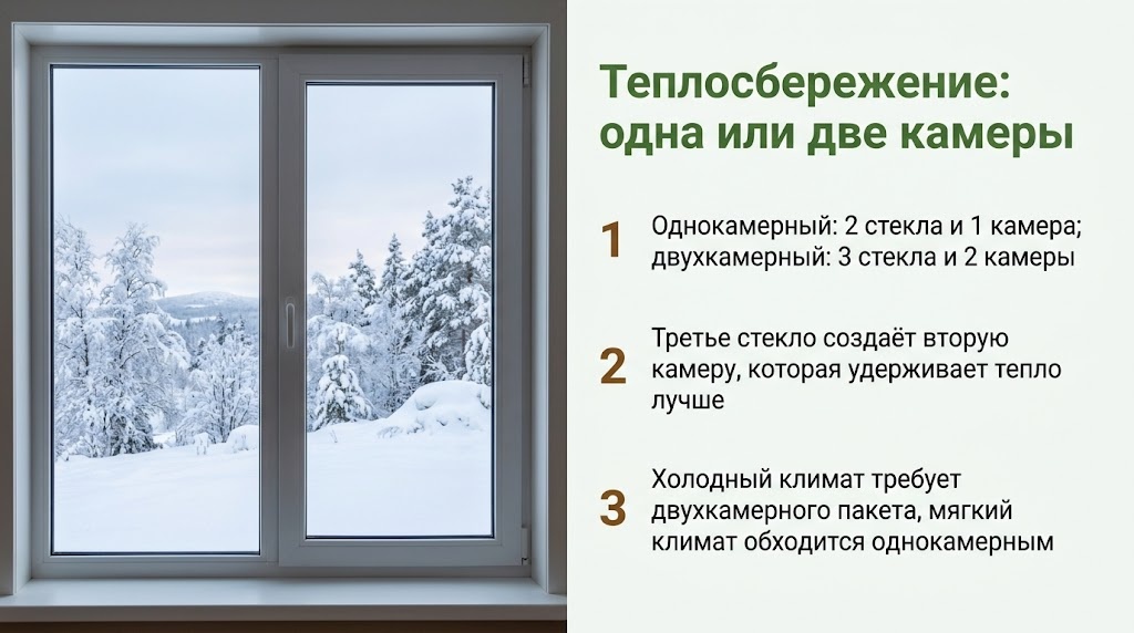 Теплосбережение: одна или две камеры